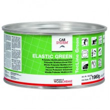 Шпатлевка 2К полиэфирная эластичная, доводочная "Elastic Green", зеленая (2 кг)